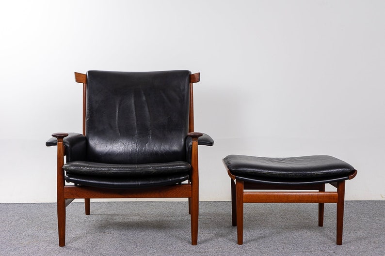 Teak & Leather Bwana Chair by Finn Juhl 310-148 image 4