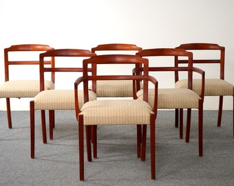 SALE - 6 Teak Dining Chairs - (319-013)