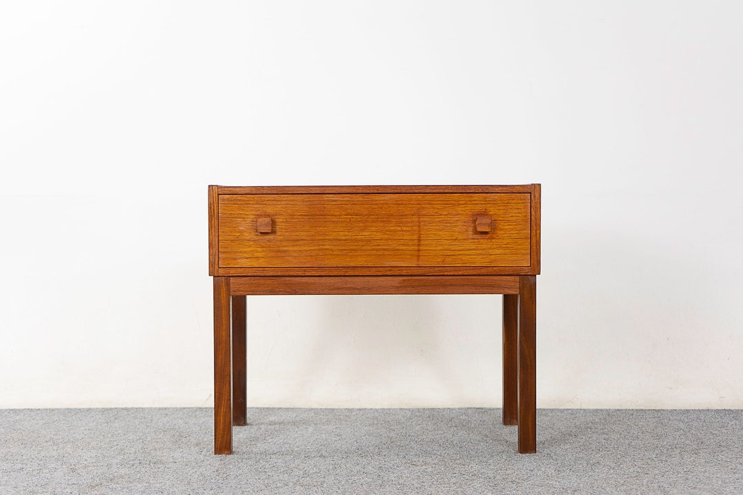 Midcentury Teak Bedside Table 324353.8 Etsy
