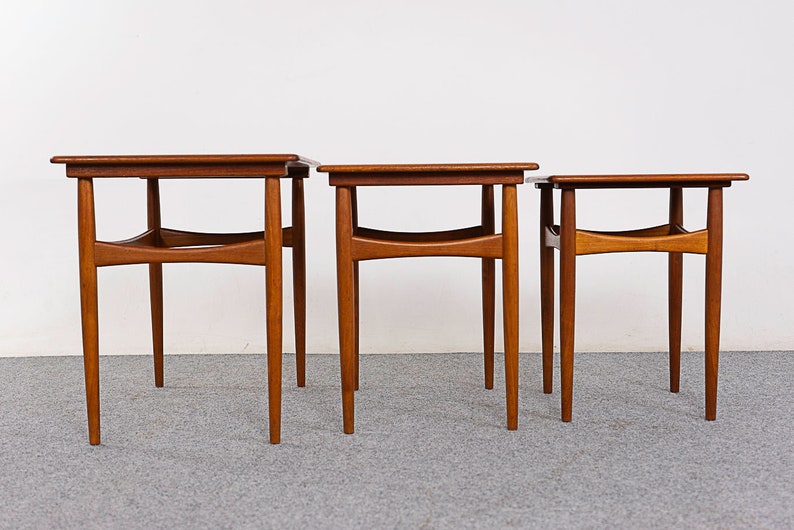 Teak Danish Nesting Tables D1113 image 6