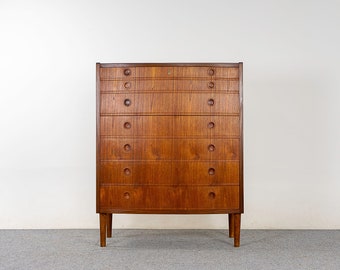 Teak Highboy Danish Dresser - (324-164)