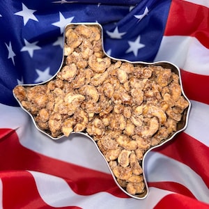 Cinnamon Sugar Cashews, Mother’s Day gift, Father’s Day gift, Small Batch Roasted, Texas Made, Vegan, Gluten Free (8oz)