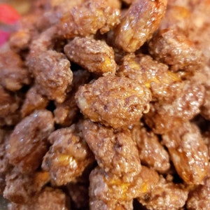 Sweet Cayenne Almonds half Lb Resealable Bag of Sweet Spicy Candied