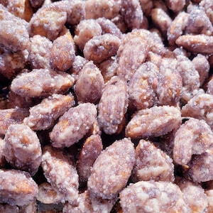 Sweet Cayenne Almonds half Lb Resealable Bag of Sweet Spicy Candied