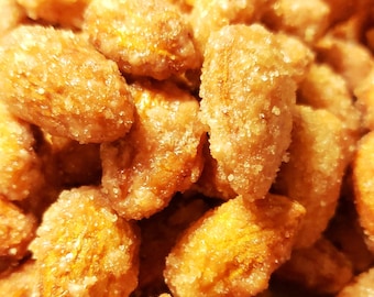 Lemon Drop Candied Almonds-8 oz Resealable Bags, Sweet & Tangy Glazed Candied Almonds, Made in Texas, Vegan and Gluten-Free, Teachers Gifts