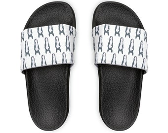 Gray Mare - White Women's PU Slide Sandals
