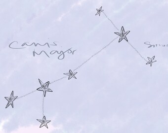 Canis Major / Sirius - PRINTABLE- Digital Download