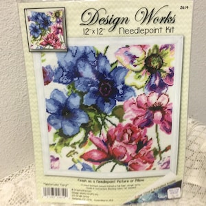 Needlepoint Kits Watercolor Floral