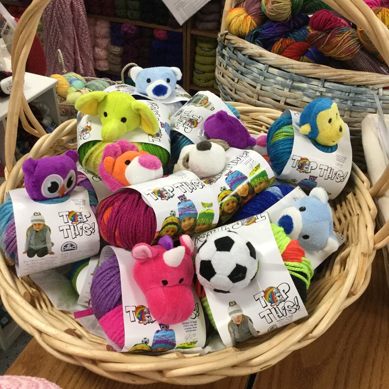 Knit a Lovey from DMC Top This Hat Kit Etsy