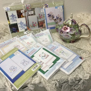 Stamped Embroidery Tea Towels