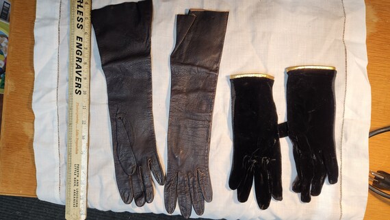 12 pairs vintage leather gloves from 50s, 60s - t… - image 4