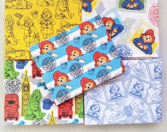 Calidad De Tela De Algodón en Azul Paddington Bear 6 paneles £ 4.99