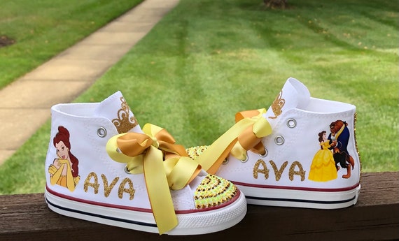 Belle Converse Sneakers Custom Converse Beauty and the Beast