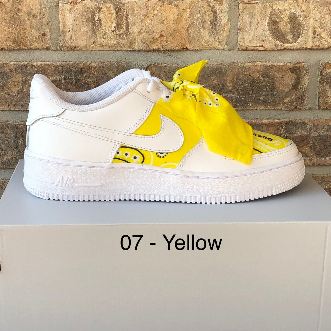Custom Bandana Air Force 1 Sneakers Adult and Youth Sizes | Etsy
