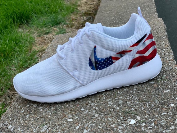 American Flag Roshe Run Red Fourth of July Patriotic | Nike American Flag Roshe Run Red Fourth of July Patriotic | Nike