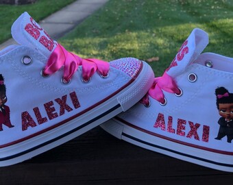 Boss Baby Converse Sneakers Boss Baby Afro Girl Converse All Stars Personalized Name Custom Chucks Etsy Canada