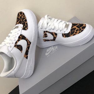 Customized Air Force 1 Sneakers, Leopard Bandana, Adult and Youth Sizes Available, Various Color Options