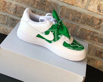 green bandana air force 1