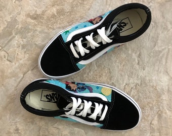 Vans Customs Tenis De Stitch Vans Disney Stitch And Angel Girls