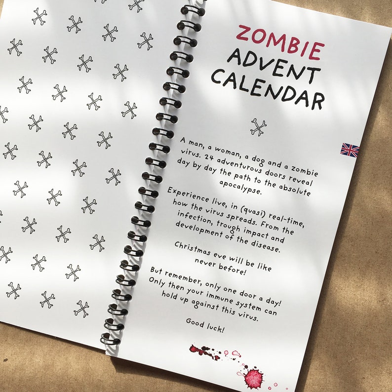 ZOMBIE Advent calendar for men women & pugs customize your Etsy