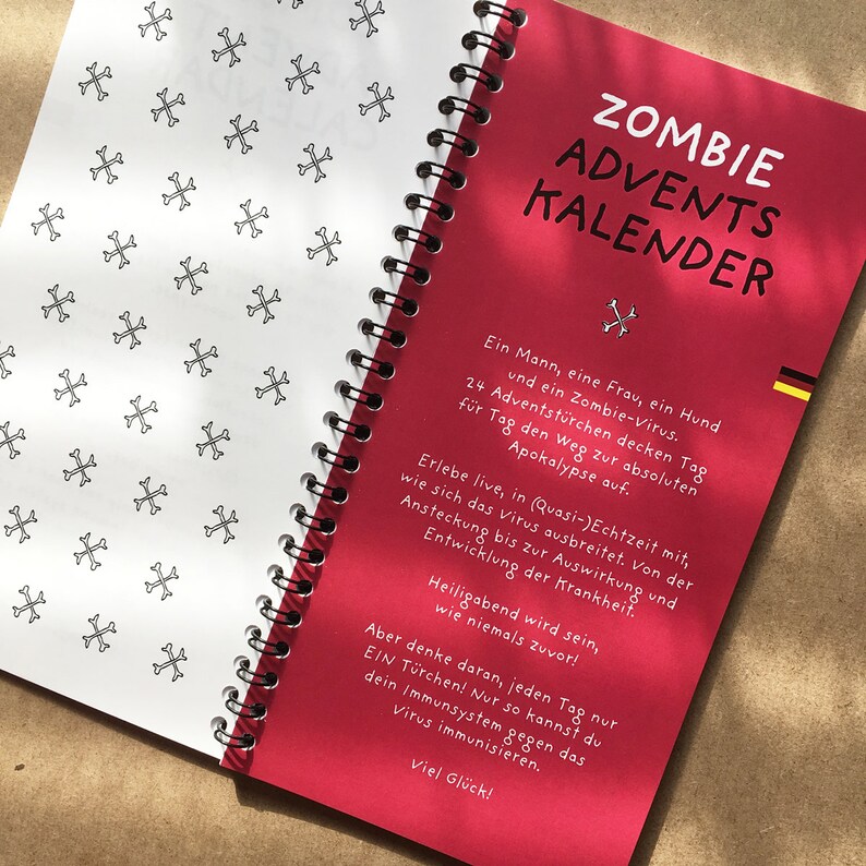 ZOMBIE Advent calendar for men women & pugs customize your Etsy