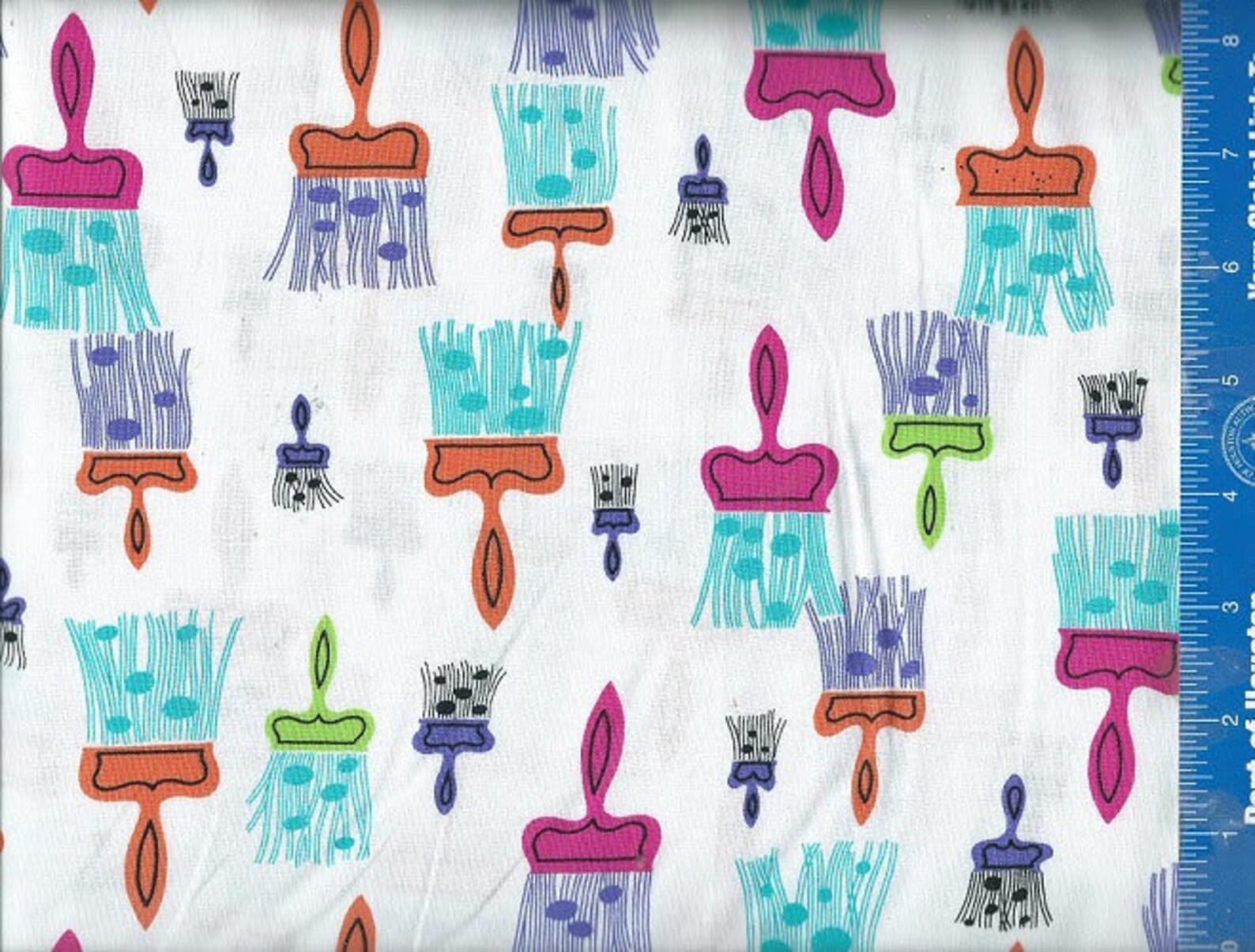 Paint Brush Painterly Fabric, Quilt or Craft Fabric Etsy