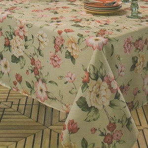 English Garden Fabric Tablecloth