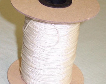 Max Load 66lb ZKSM 150 Yards/Roll Lift Cord 1mm Braided Shade Roller Blinds Cord White Pull String Rope for Aluminum Blind Shade Repair and DIY Crafts Projects