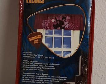 Vintage Camp Rock Right Chord Window Curtain Valance (#EB6TR-1387)