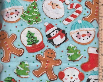 Holiday Winter Cooking, Fabric Holiday Winter Home Decor Quilting Crafting