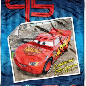 Disney Pixar Car Lightning McQueen Micro Raschel Throw Blanket - Etsy.de