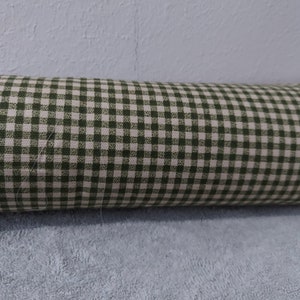 Sage/White Check Door Breeze Blocker Door Draft Stopper Door Snake Dodger with Cedar Filled