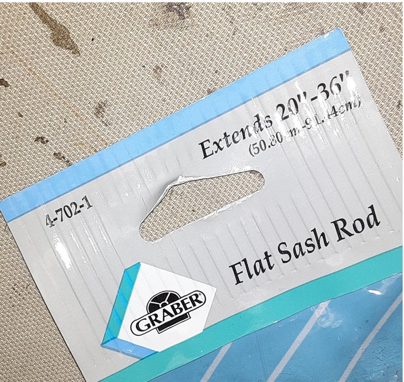 Graber Flat Lockseam Sash Rod 20 to 36inch Adjustable Etsy