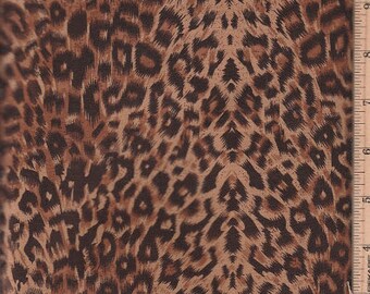 Leopard Safari Fabric Quilting Crafting Home Decor