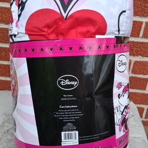 Vintage Disney Minnie Mouse Full Microfiber Comforter (#EB4TR-7330) image 4