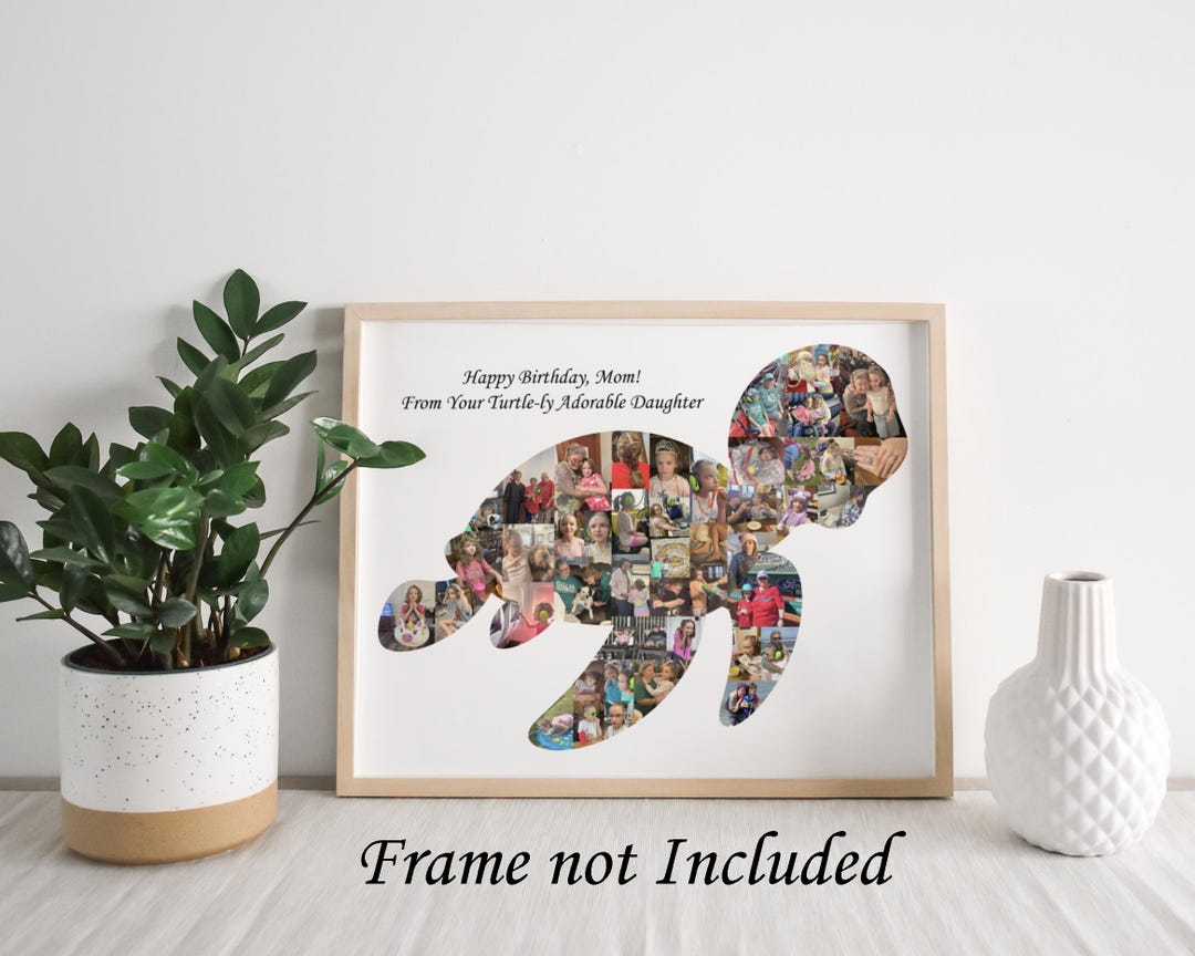 Personalized Sea Turtle Photo Collage Gift – Custom Made With Your ...
