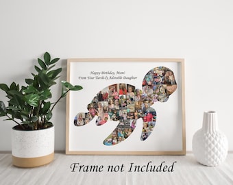 Personalized Sea Turtle Photo Collage Gift – Custom Made with Your Digital Photos