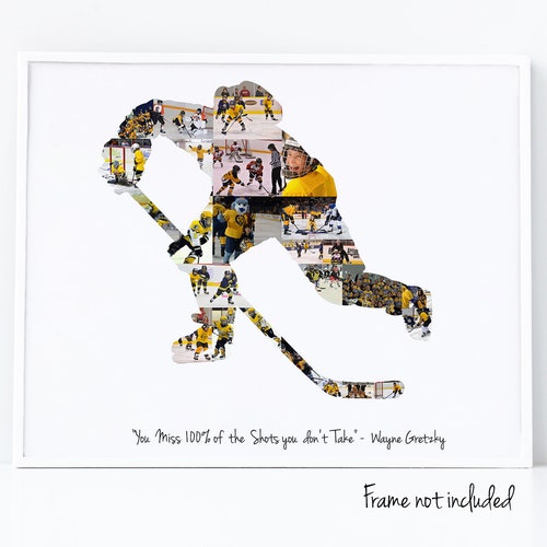 Ice Hockey Photo Collagegift for Coachhockey Player Etsy Canada