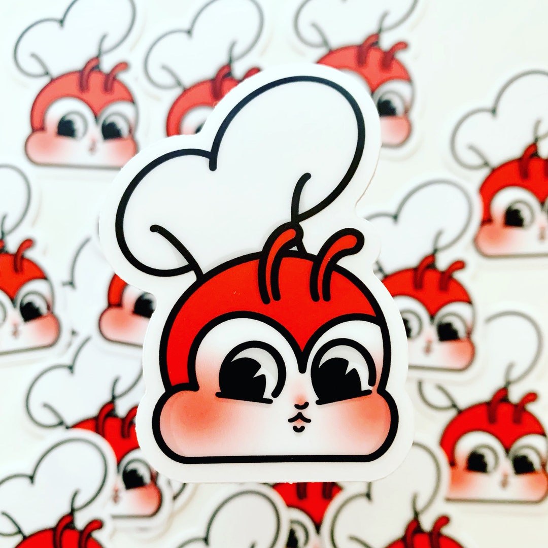 Chickenjoy Icon Clear Sticker - Jollibee I Chicken Joy, Filipino, Philippines - Etsy