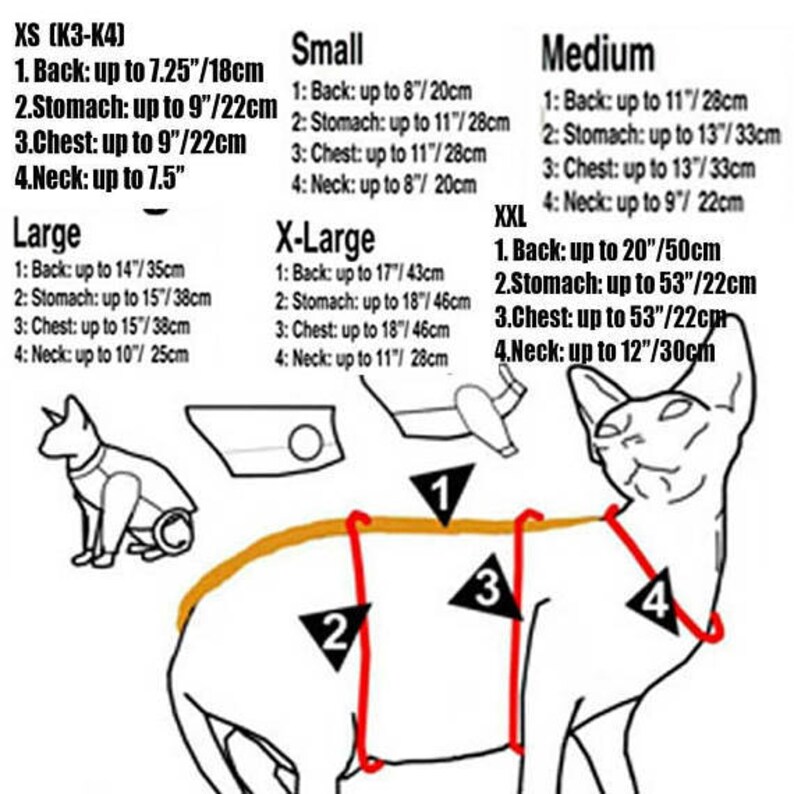 Sphynx Cat Clothes Pet Gift Ideas CAT Clothingforcats Etsy