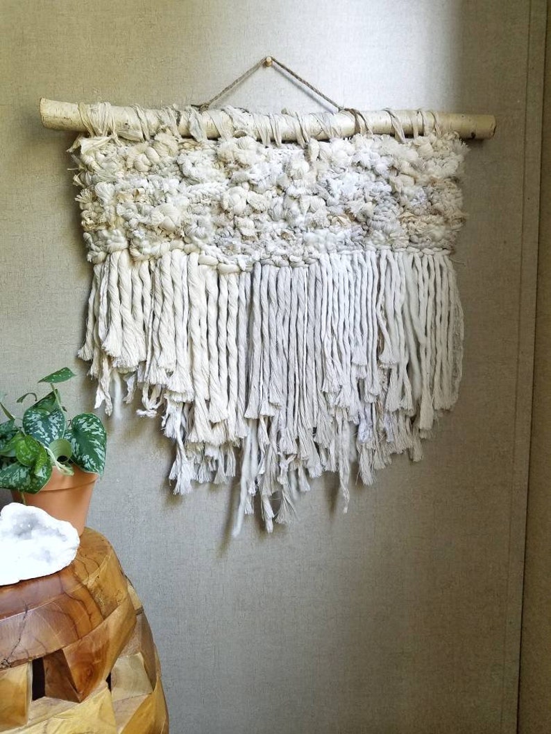 Large Woven Wall Hanging Textured Wall Hanging Woven Tapestry Boho