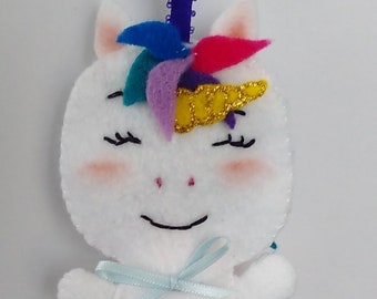 unicorn ornament, Christmas unicorn ornament,