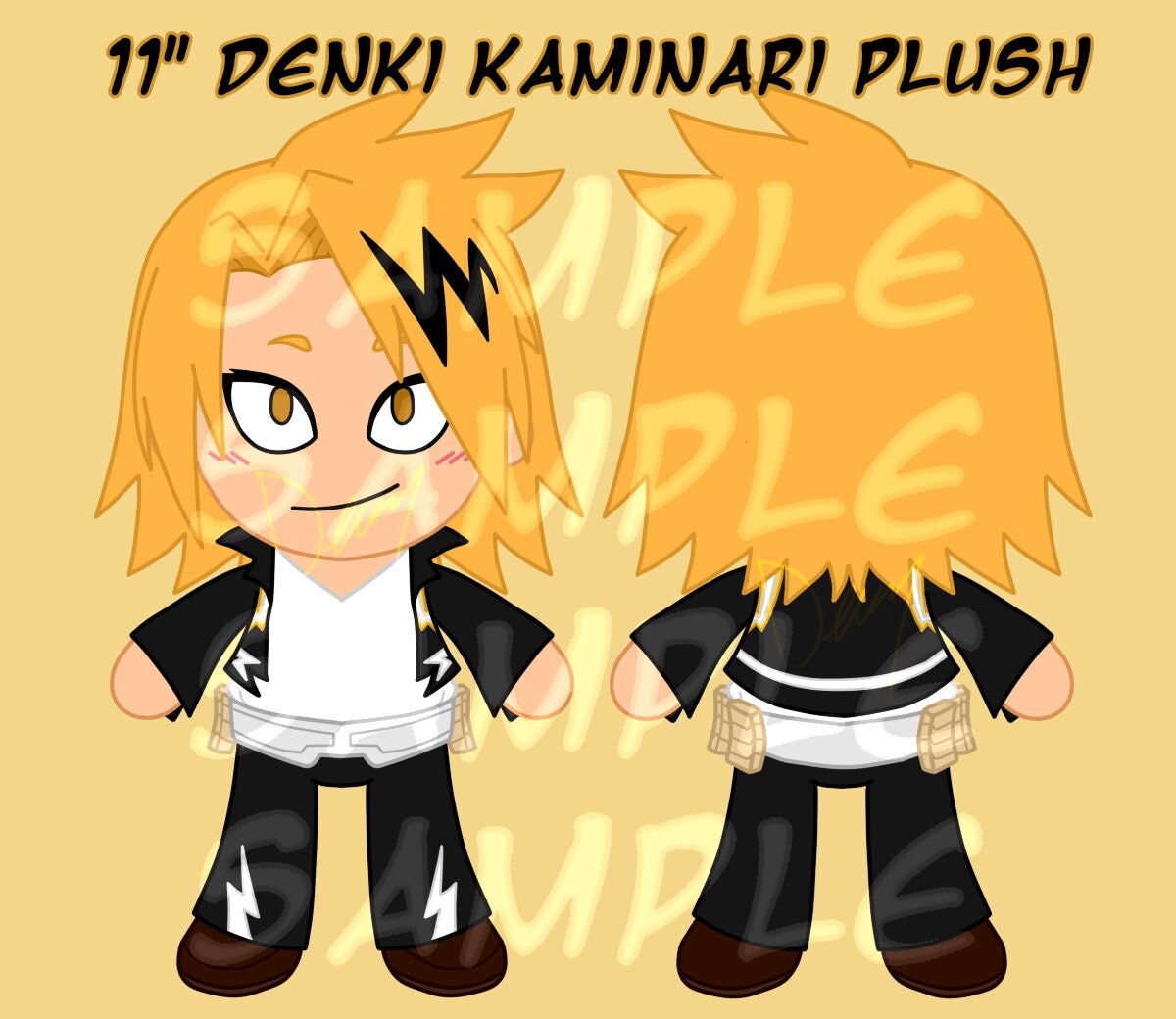 Denki Kaminari Plush - Etsy