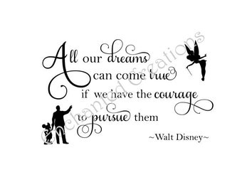 svg file disney dream subway art etsy