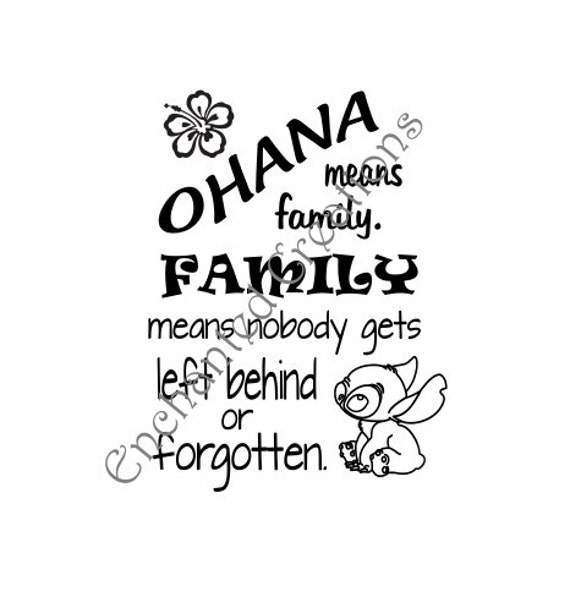 Download Svg File Ohana Means Family Etsy