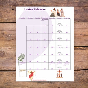 Fastenkalender- undatiert, Traditionell Katholik, Liturgisches Leben, Lateinische Messe, Planer, Organisation, Ostern, Karwoche