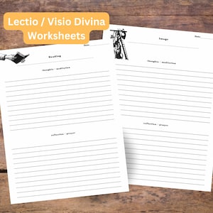 Lectio Divina und Vision Divina Arbeitsblätter- Traditioneller Katholik, Liturgisches Leben, Lateinische Messe, Planer, Organisation, Andacht, Fastenzeit