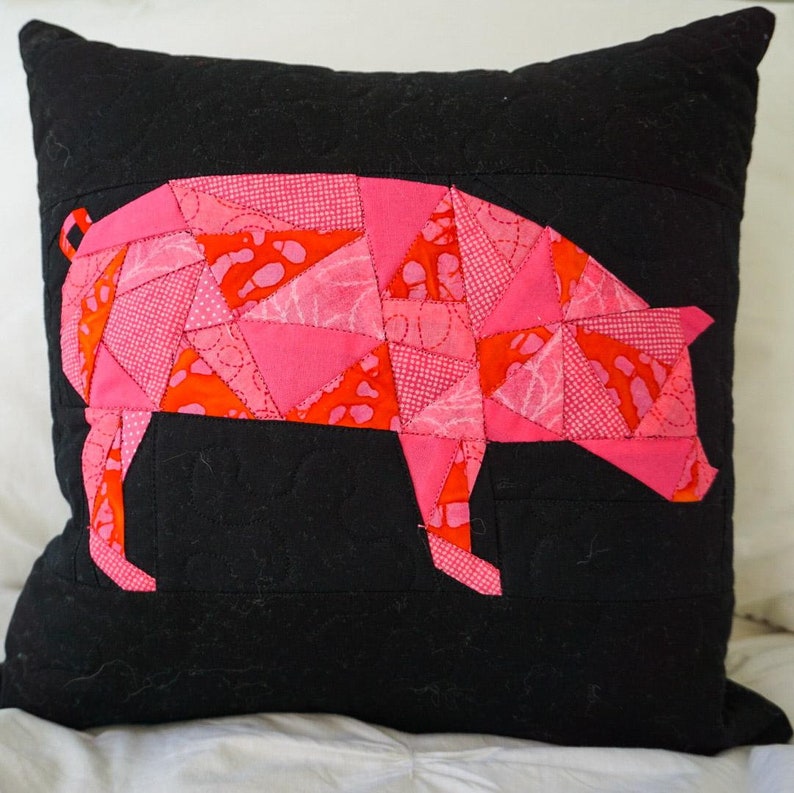 Quilted Pig Pillow