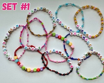 Braccialetto dell'amicizia Eras Tour impilabile / Set di 10 braccialetti dell'amicizia scambiabili