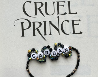 De wrede prins - Cardan | Bookish kralenarmband | Geïnspireerd door Folk of the Air